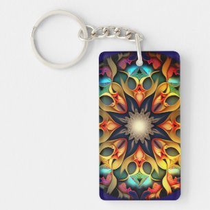 Kaleidoscope Mandala Flower Design-23091 Sleutelhanger