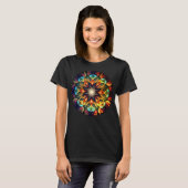 Kaleidoscope Mandala Flower Design-23091 T-shirt (Voorkant volledig)
