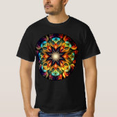 Kaleidoscope Mandala Flower Design-23091 T-shirt (Voorkant)