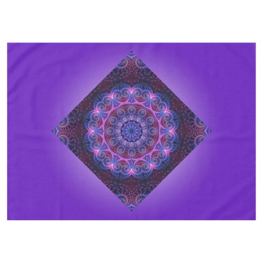 Kaleidoscope Mandala Hearts + uw idee Tafelkleed (Voorkant (Horizontaal))