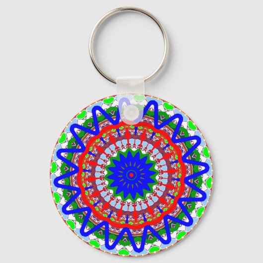 Kaleidoscope Mandalas Sleutelhanger (Voorkant)