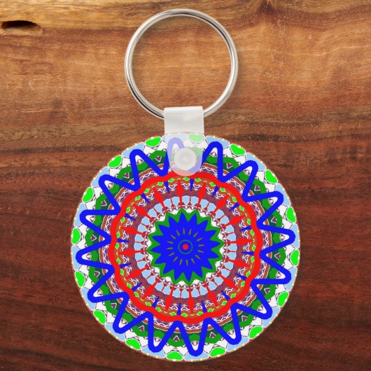 Kaleidoscope Mandalas Sleutelhanger (Voorkant)