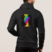 Kaleidoscope Meisje: Voorritssluiting Hoodie (Achterkant)