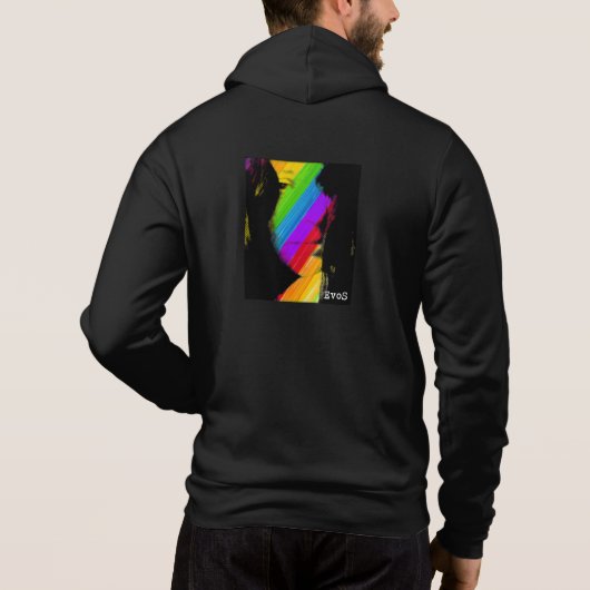 Kaleidoscope Meisje: Voorritssluiting Hoodie (Achterkant)