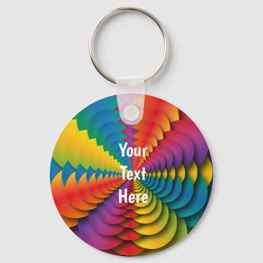 Kaleidoscope Message Keyring Sleutelhanger (Voorkant)