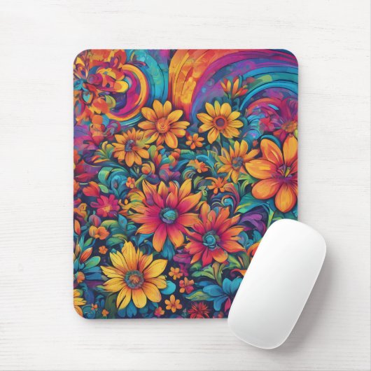 "Kaleidoscope of Color" Art Mouse Pad Muismat (Met muis)