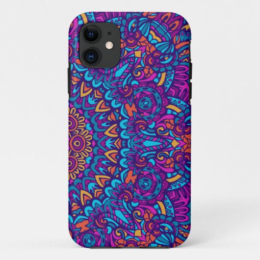 Kaleidoscope Paars Mandala Pattern Case-Mate iPhone Case (Achterkant)