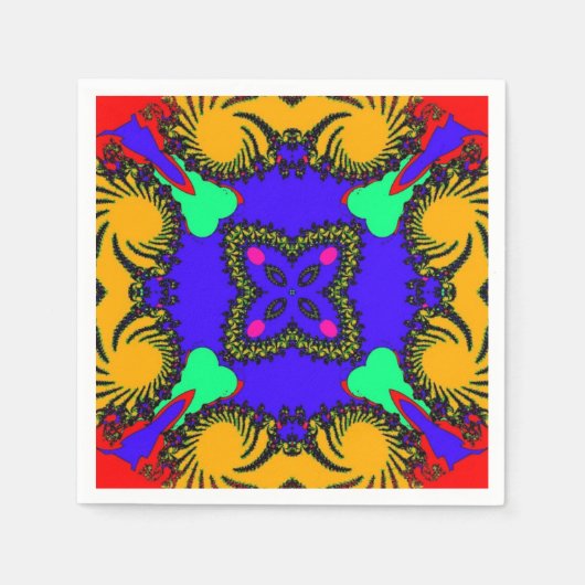 Kaleidoscope Paper Napkin Servet (Voorkant)