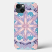 Kaleidoscope Pastel Kleuren iPhone Case (Achterkant)