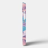 Kaleidoscope Pastel Kleuren iPhone Case (Achterkant / Links)