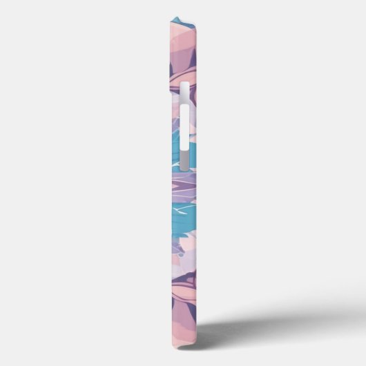 Kaleidoscope Pastel Kleuren iPhone Case (Achterkant / Links)