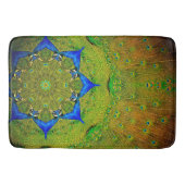 Kaleidoscope Peacock Bath Mat (Voorkant)
