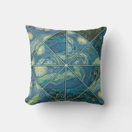 Kaleidoscope Pillow, Sterrennacht van Van Gogh Kussen