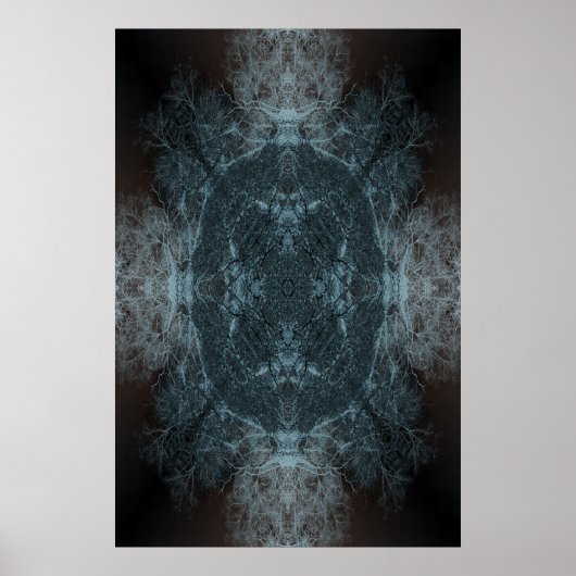 Kaleidoscope poster vertakkingspatroon (Voorkant)