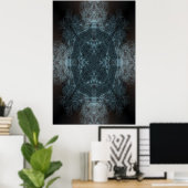 Kaleidoscope poster vertakkingspatroon (Thuiskantoor)