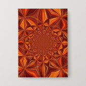 Kaleidoscope Red Digital Art Pattern-67546 Button (Voorkant)
