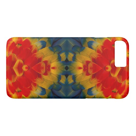 Kaleidoscope Scarlet Macaw-ontwerp Case-Mate iPhone Case (Achterkant (Horizontaal))