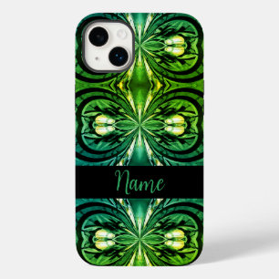 Kaleidoscope Shades of Greens iPhone/iPad case