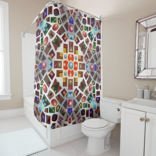 Kaleidoscope Shower Curtain Douchegordijn (In situ)