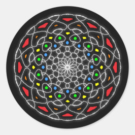 Kaleidoscope-stickers Ronde Sticker