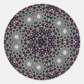 Kaleidoscope-stickers Ronde Sticker (Voorkant)