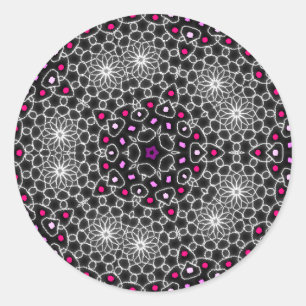 Kaleidoscope-stickers Ronde Sticker