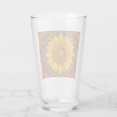 Kaleidoscope Sunflower  Glas (Achterkant)