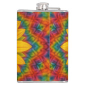 Kaleidoscope Sunflower  Heupfles (Achterkant)