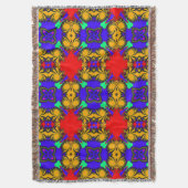 Kaleidoscope Throw Blanket Deken (Voorkant Verticaal)