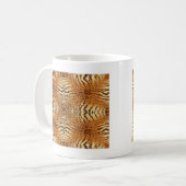 Kaleidoscope Tiger Fur Pattern Koffiemok (Voorkant links)