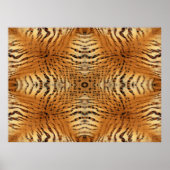Kaleidoscope Tiger Fur Pattern poster (Voorkant)