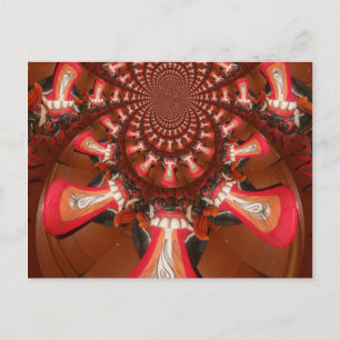Kaleidoscope Tong Art Print Product aanpassen Briefkaart