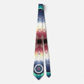 Kaleidoscope van Peacepixy Eyes Tie Dye Flower Str Stropdas (Voorkant)