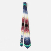 Kaleidoscope van Peacepixy Eyes Tie Dye Flower Str Stropdas (Achterkant)