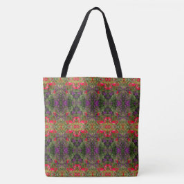 Kaleidoscope ventilatorpatroon 4 GROOT Tote Bag