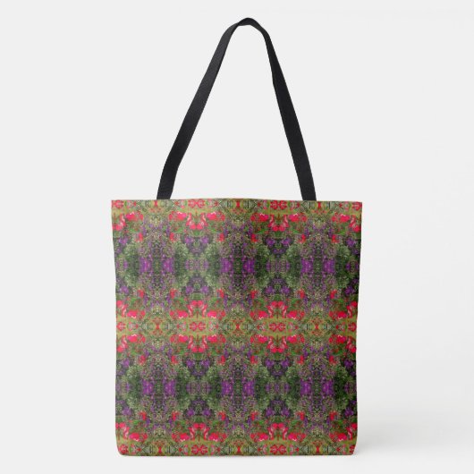 Kaleidoscope ventilatorpatroon 4 GROOT Tote Bag (Voorkant)