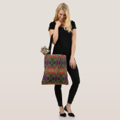 Kaleidoscope ventilatorpatroon 4 GROOT Tote Bag (Op model)