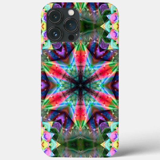 Kaleidoscope verkleurde ster sunk in virtueel gebo Case-Mate iPhone case (Achterkant)