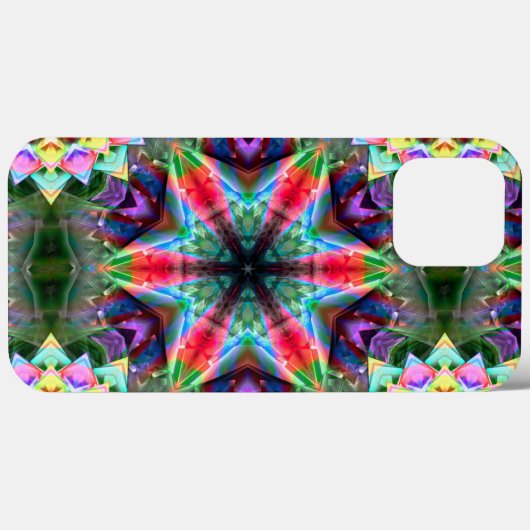 Kaleidoscope verkleurde ster sunk in virtueel gebo Case-Mate iPhone case (Achterkant (horizontaal))