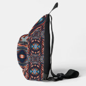 Kaleidoscope Visions Rustiek Sinaasappel 8 Sling B Bag (Rechts)