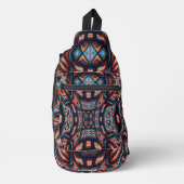Kaleidoscope Visions Rustiek Sinaasappel 8 Sling B Sling Bag (Voorkant)
