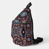 Kaleidoscope Visions Rustiek Sinaasappel 8 Sling B Sling Bag (Rechterhoek)