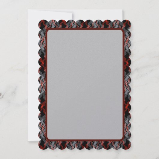 Kaleidoscope Wavy Tartan of Pierce Feestdagenkaart (Voorkant)