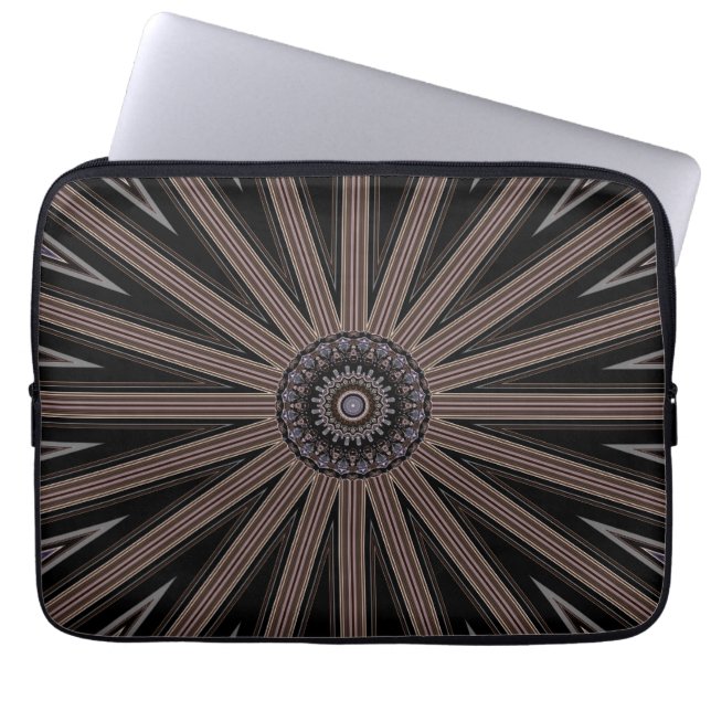 Kaleidoscope Wheel Pattern 13-inch Electronics Bag Laptop Sleeve (Voorkant)