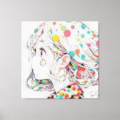 Kaleidoscope Whispers Anime Japan Canvas Afdruk (Voorkant)