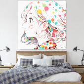 Kaleidoscope Whispers Anime Japan Canvas Afdruk (Insitu (Slaapkamer))