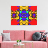 Kaleidoscope Wrapped Canvas Afdruk (Insitu (Woonkamer))