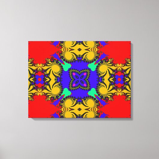 Kaleidoscope Wrapped Canvas Afdruk (Voorkant)