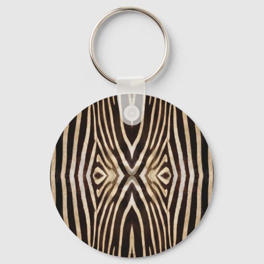 Kaleidoscope Zebra Fur Pattern Sleutelhanger (Voorkant)