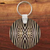 Kaleidoscope Zebra Fur Pattern Sleutelhanger (Voorkant)